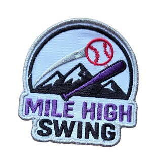 Colorado Baseball Patch - Various Sizes and Shapes - Iron on -