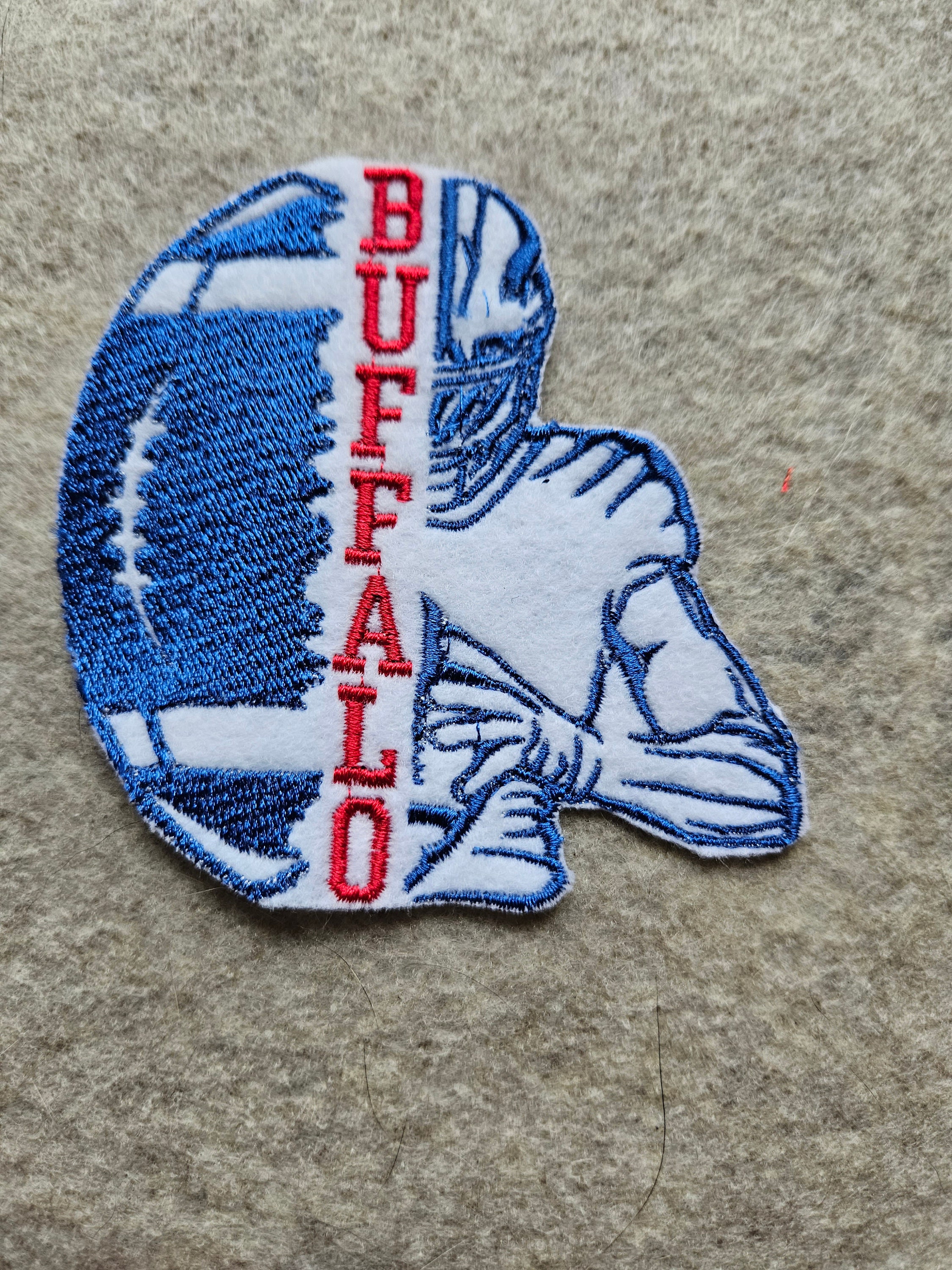 18. Buffalo Football, Hockey, Lacrosse, Baseball Iron on Patch 2 Sizes 