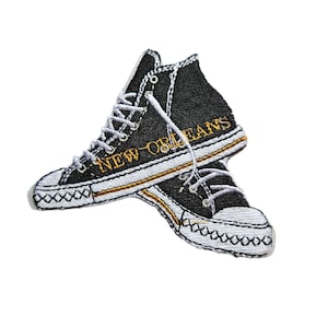 Parches termoadhesivos de fútbol americano de Nueva Orleans - Varios tamaños y formas