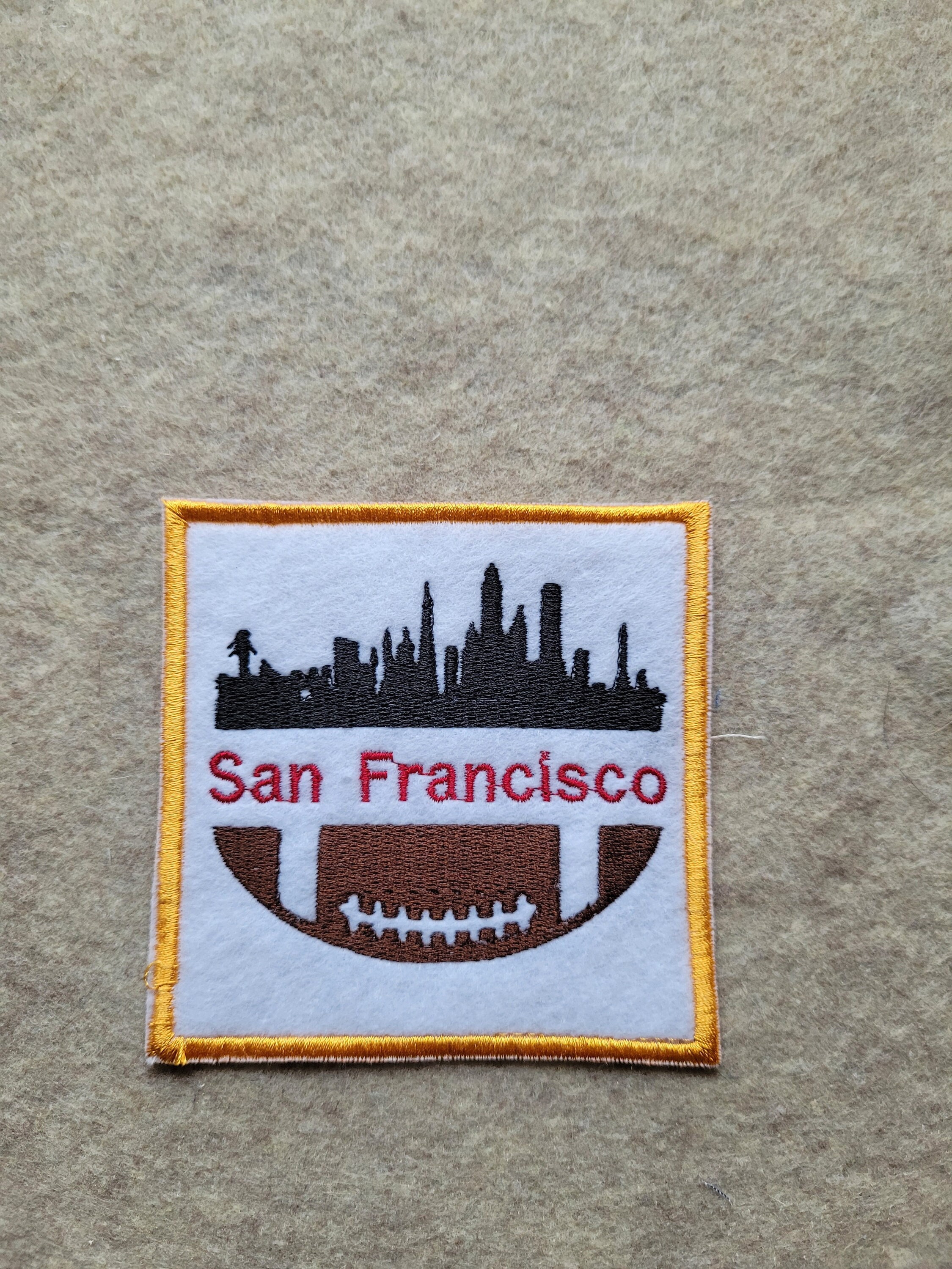 6pcs for 49ers Iron on Sew on Embroidery Patch, Helmet and Heart Logo Iron-On Patch for Jacket Backpack Jeans Jacket Man&Woman