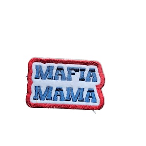 59. Embroidered Buffalo Football Patch - Mafia Mama -Iron on- size 2.5 and 4 inches