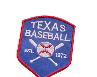 Texas Baseball Patches  - Various sizes and shapes  - Iron on