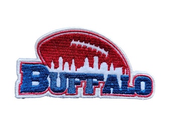 Buffalo Football Patch – City Skyline Embroidered Iron-On Gameday Gear