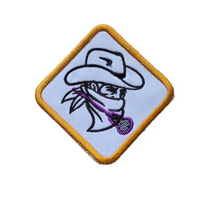 10. Buffalo Lacrosse  Patch - Diamond -   Iron -On - 4 & 2.5 inches