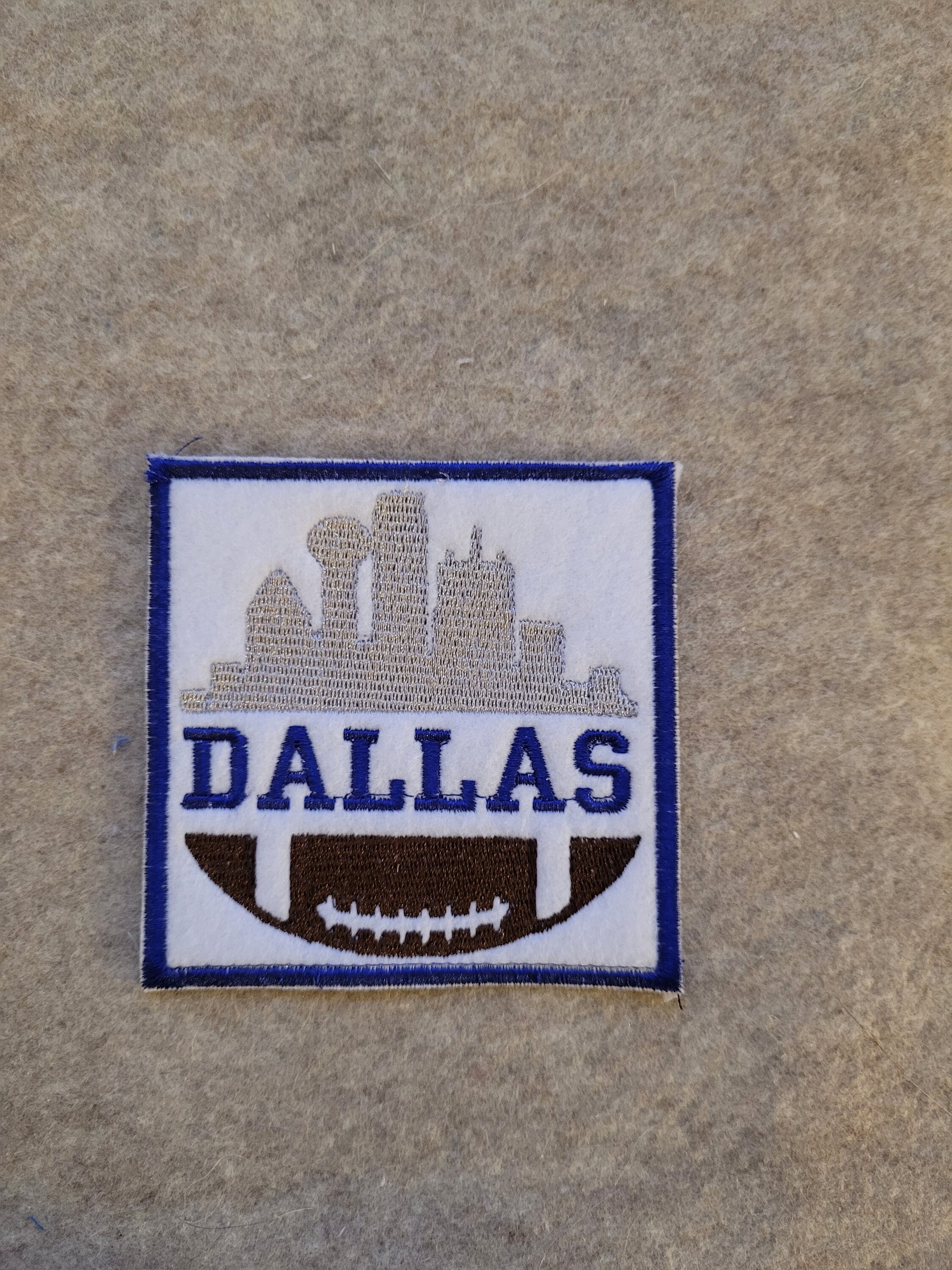 Dallas Cowboys Circle 3.0x3.0 Embroidery Iron On Patch