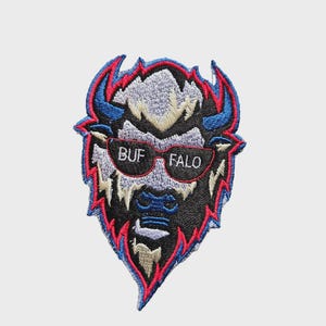 Buffalo Football hockey pride Iron on Patch Mean Buffalo 4 and 9" all teams