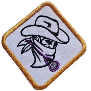 10. Buffalo Lacrosse Aufnäher - Diamant - Aufbügler - 10 & 6cm