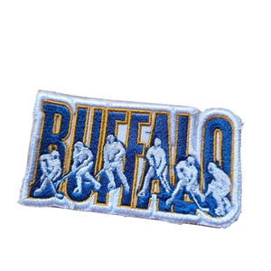 Embroidered Buffalo Football Patch: Iron-On Sports Applique