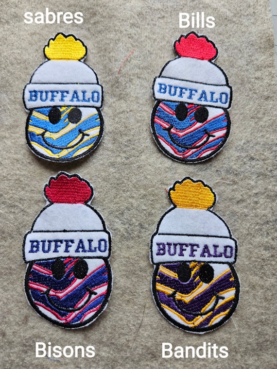 Buffalo Bills Patch Iron on or sew on - Choose a Size - embroidery - New  York