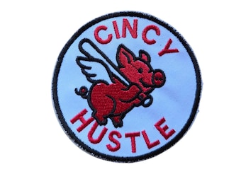 Cincinnati Baseball Patch - Various Sizes and Shapes - Iron on-