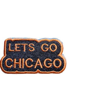 Chicago Football Patch - Lets go Chicago - zum Aufbügeln