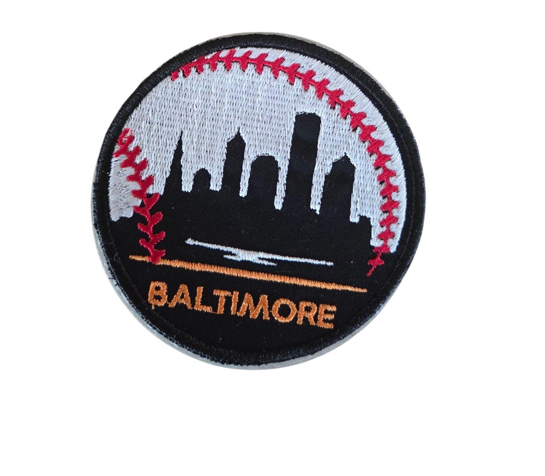 Baltimore Baseball Patches - Various Shapes and Sizes Iron -on