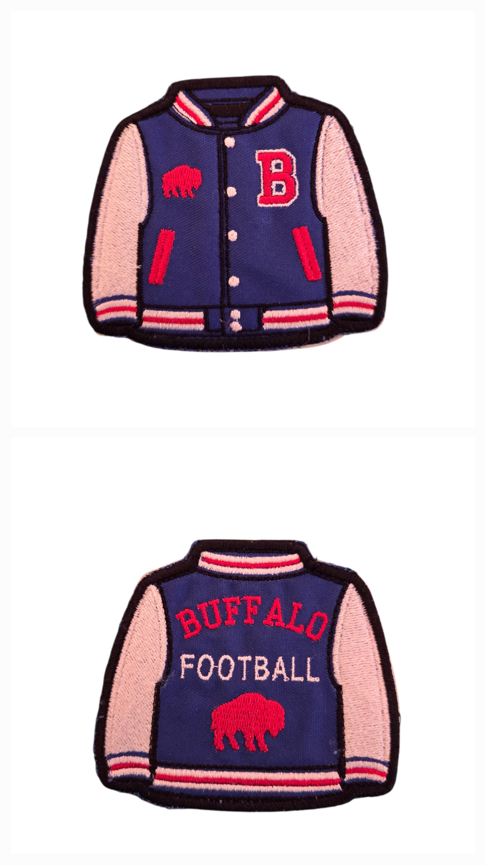 Buffalo Football Patch - Varsity Jacket - Iron on Patch