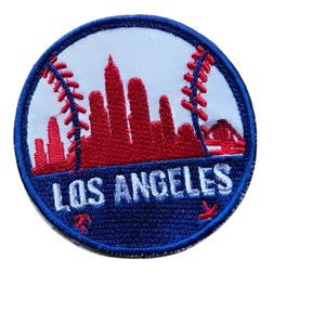 Los Angeles Baseball Skyline Embroidered Patch – Game Day Gear (2.5" & 4")