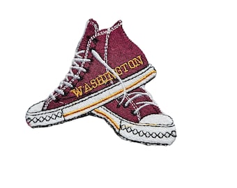 Washington Football Iron on Sneakers for Jackets and Tote bags