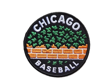 Chicago Baseball Patch -  Northside - Iron on - Various shapes and sizes - Embroidered Game Day Gear