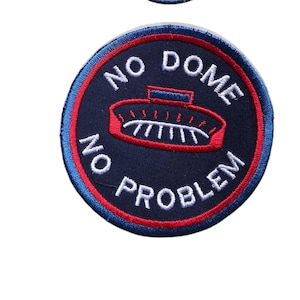 49. Buffalo Football Patch - No Dome, kein Problem - zum Aufbügeln -Hutstange - 6,5 und 10,6 cm