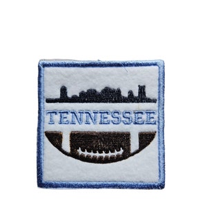 Tennessee Football Patch - Cityscape Skyline- Iron On - Embroidered Game Day Gear