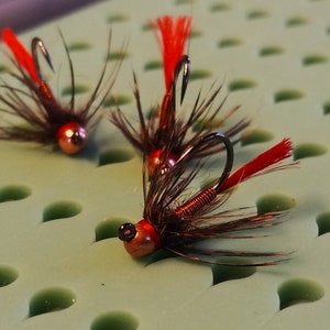 3- Spock&#39;s Brassie Jig Nymph Fly.  Euro Nymphs.