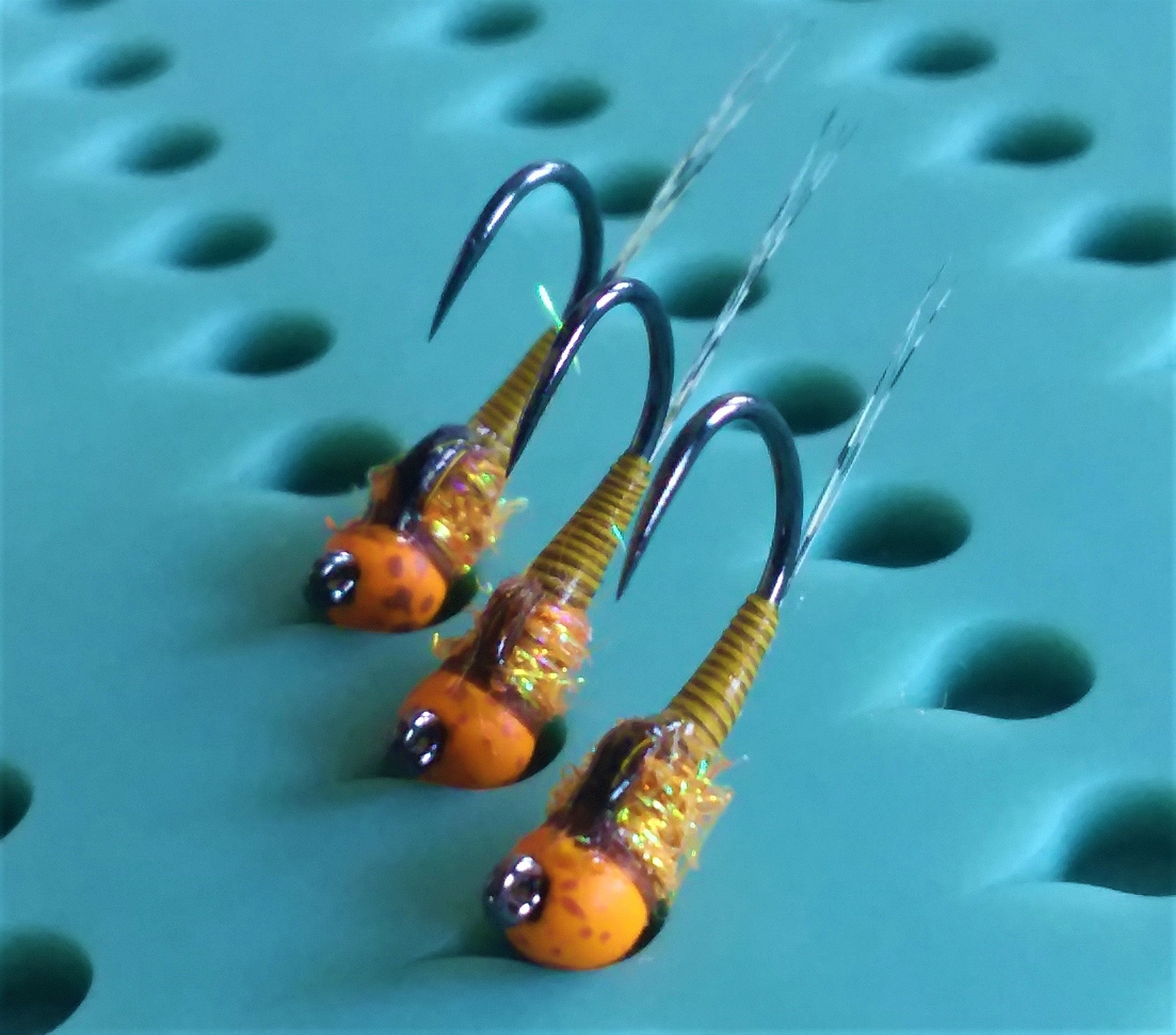 3 Tungsten Pmd/sulphur Quill Jig Nymph Fly. Euro Nymphs Etsy