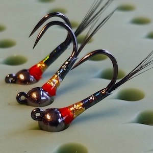 3- Sunset Perdigon Jig Nymph Fly.  Euro Nymphs.