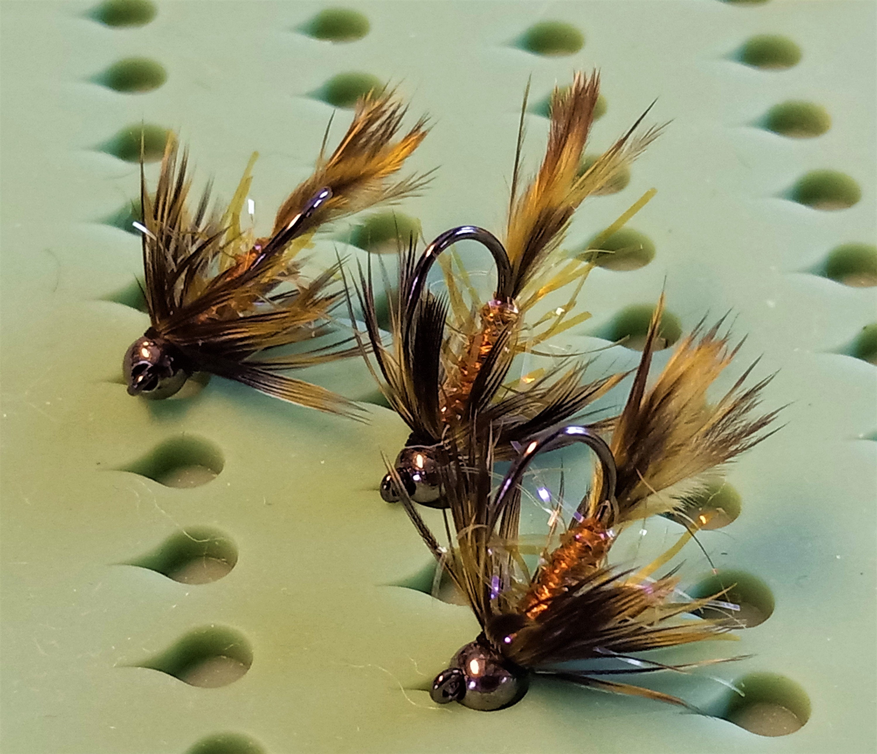 12 Fly Fishing Flies Bead Head Mop Fly 4 Color Combo 4 European Nymphing -   Canada