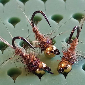 3- Euro Hare&#39;s Ear Jig Nymph Fly.  Euro Nymphs