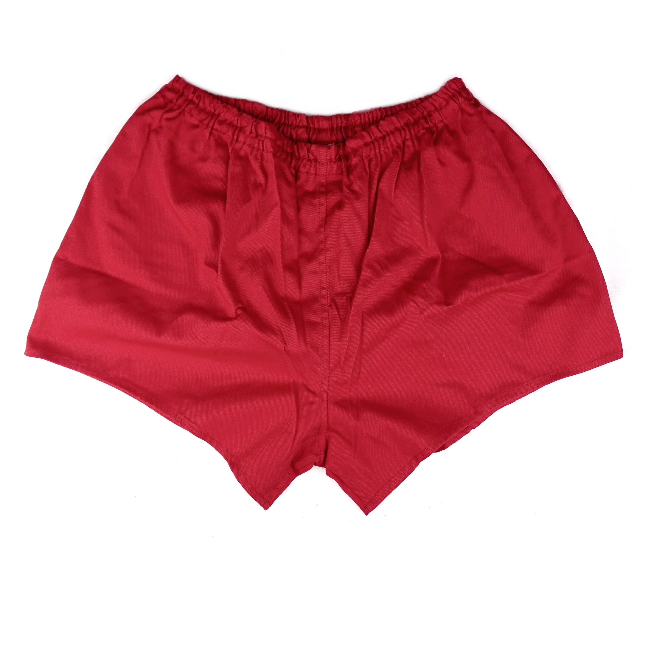 Genuine 1980s East German Army Cotton Shorts Red Vintage