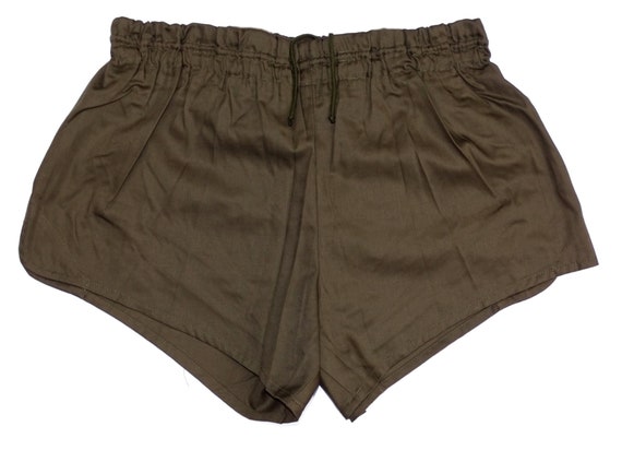 Bermuda Militaire Armée Autrichienne, Kaki Vert Olive, Taille 40, Coton, D'occasion