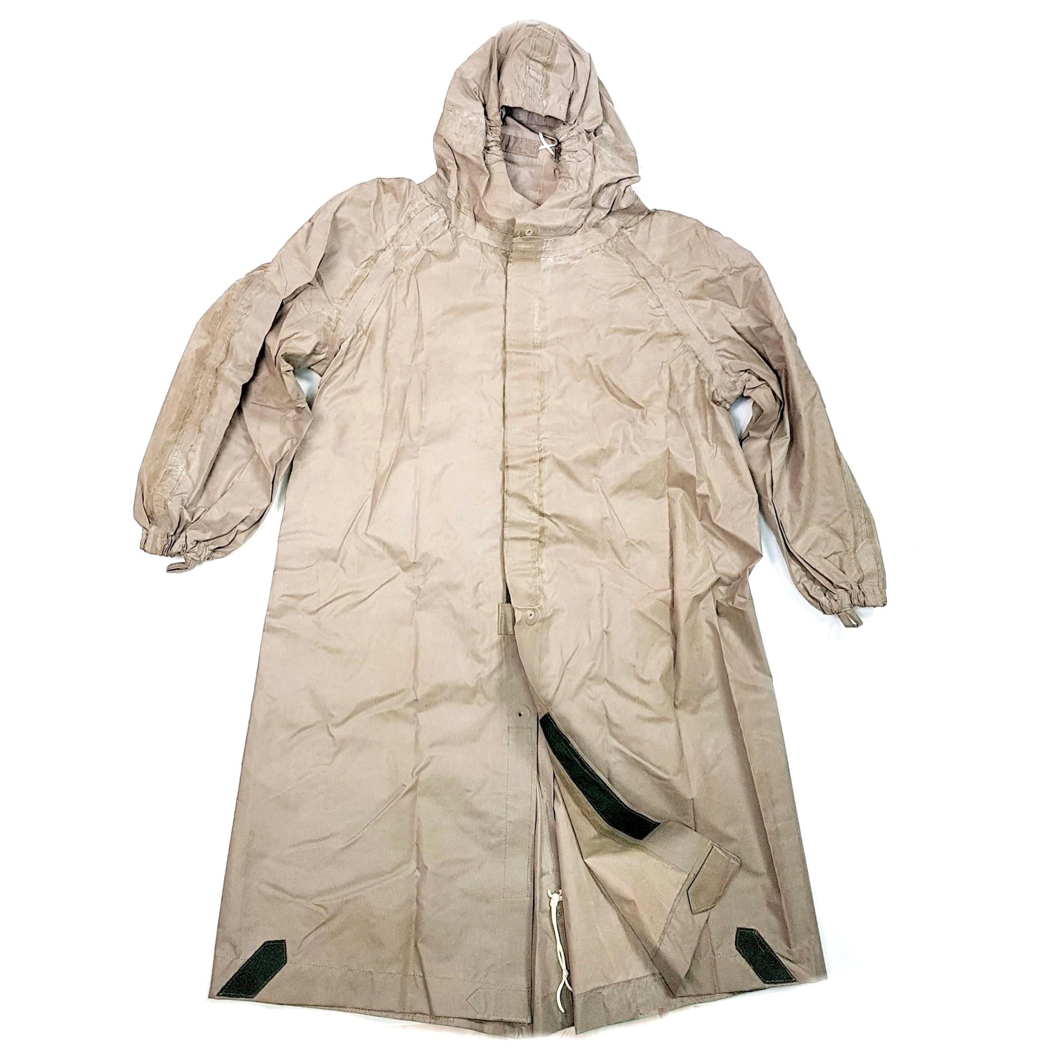 1990s Rubber NBC Waterproof Coat Polish Army Military Civil