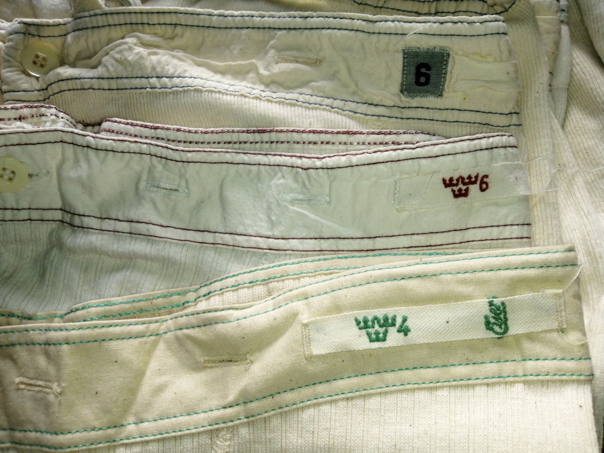 Vintage Swedish Military Army Long Johns 36x28 Thermal