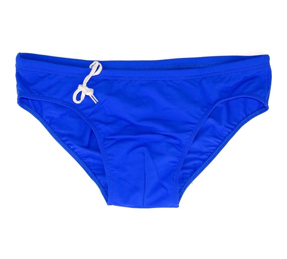 Slip de bain pour homme vintage des annees 1990 armee francaise DuPont Made In France bleu lycra soyeux maillot de bain serre tronc maillot de bain vintage serre Etsy France