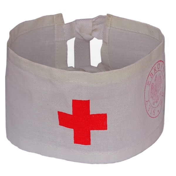 Genuine Ex-Army Medic Armband Small Cotton Brassard Army Surplus Red Cross Emergency Doctor First Aid Fancy Dress Reenactment