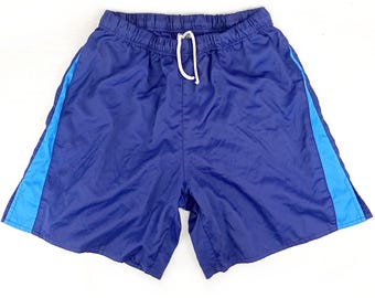 Jaren 90 Duitse leger dames shorts marineblauwe strepen vintage zijdeachtige hotpants hardlopen voetbal echte jaren 90 2000 militair PT retro sport sportschool