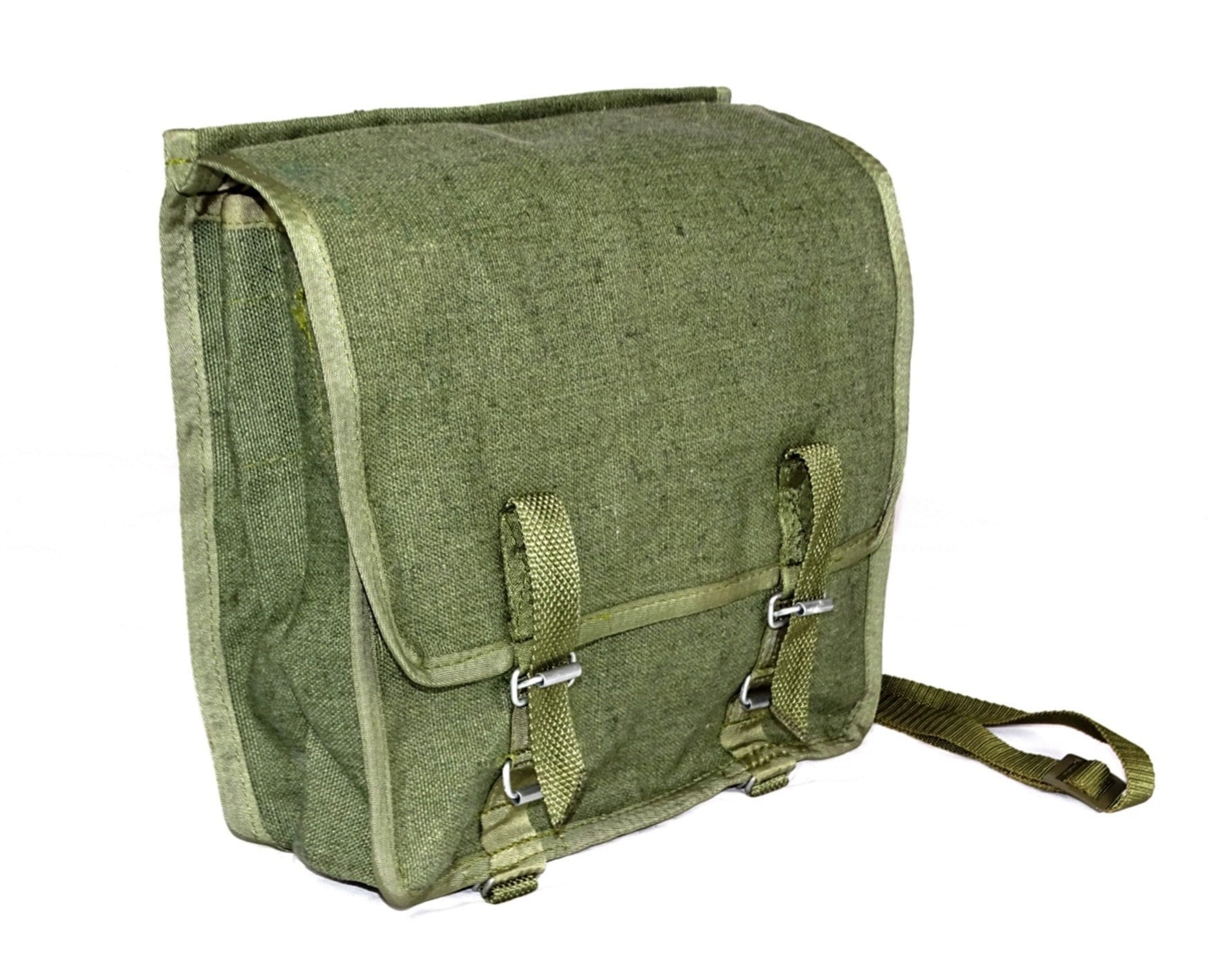 Brugge Khaki Military Printed Utility Canvas Messenger Bag