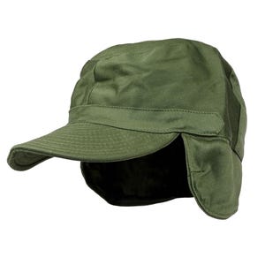 1960/70s Swedish Army Field Cap Green Hat M59 original sweden military combat baseball fatigue hat cotton vintage