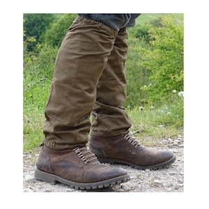 Biker boots guêtre plateforme, Marron - VERA COLLECTION
