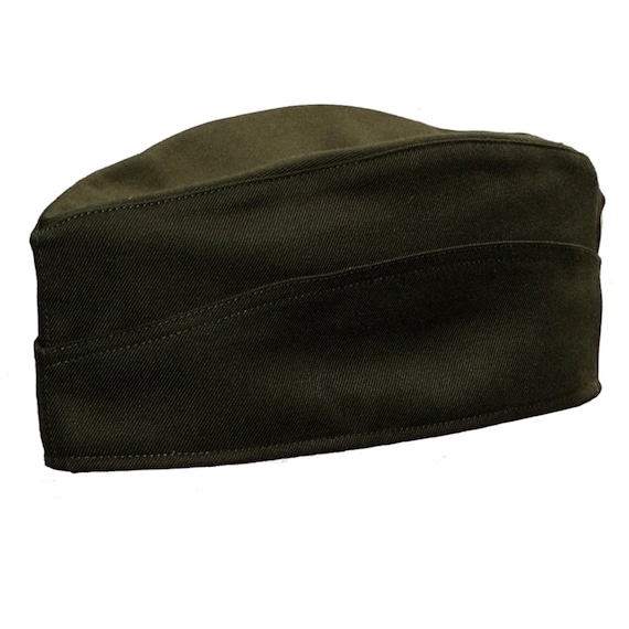 New Army Surplus Side Service Cap Green Military Cotton