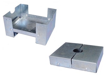 Genuine Army Surplus Pocket Size Folding Stove compact portable hexi cooker camping festival 1990s