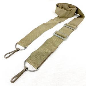 Langer Armee Surplus Schultergurt Verstellbar 140 cm max. 4 cm breites Gurtband Metallclips olivgrün Polyester Metallschnallen Gurtband 55" stabile Qualität