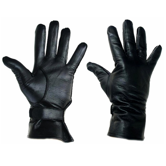 French Army Black Leather Gloves NBC All Sizes Driving Drivers Vintage  Retro Tight Fit Real Leather Wrist Strap Chauffeur 1980s - 1990s - Etsy