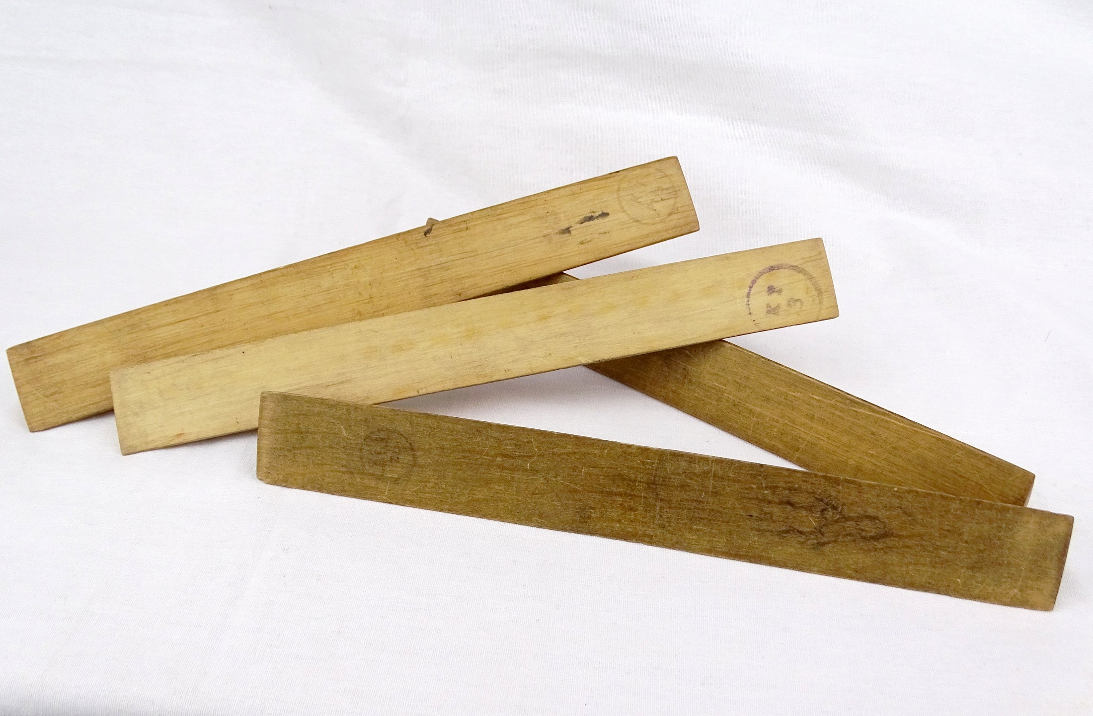 Military Triangular Ruler Vintage 1970s Triangular Wooden Ruler W/ Metal Handle Centimeters ...