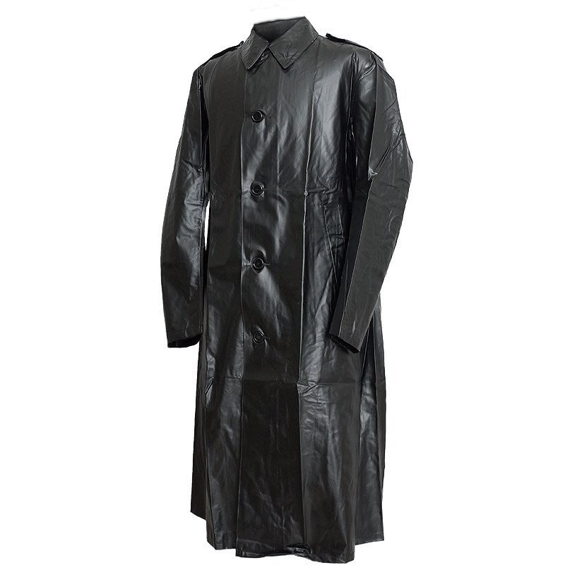 1960s Genuine Swedish Army Black Raincoat Rubber Coat Vintage - Etsy