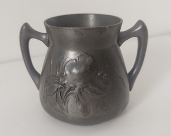 Jugendstil Tasse Teller Vase Zinn Schmuckstück Becher alt ultesils