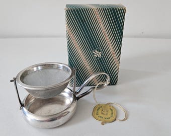 Passoire à thé WMF plaquée argent ancienne passoire à thé en vrac WMF avec poignée vintage jamais utilisée