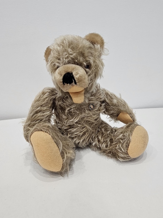 Osito de peluche vintage de los años 50 GRISLY, antiguo juguete