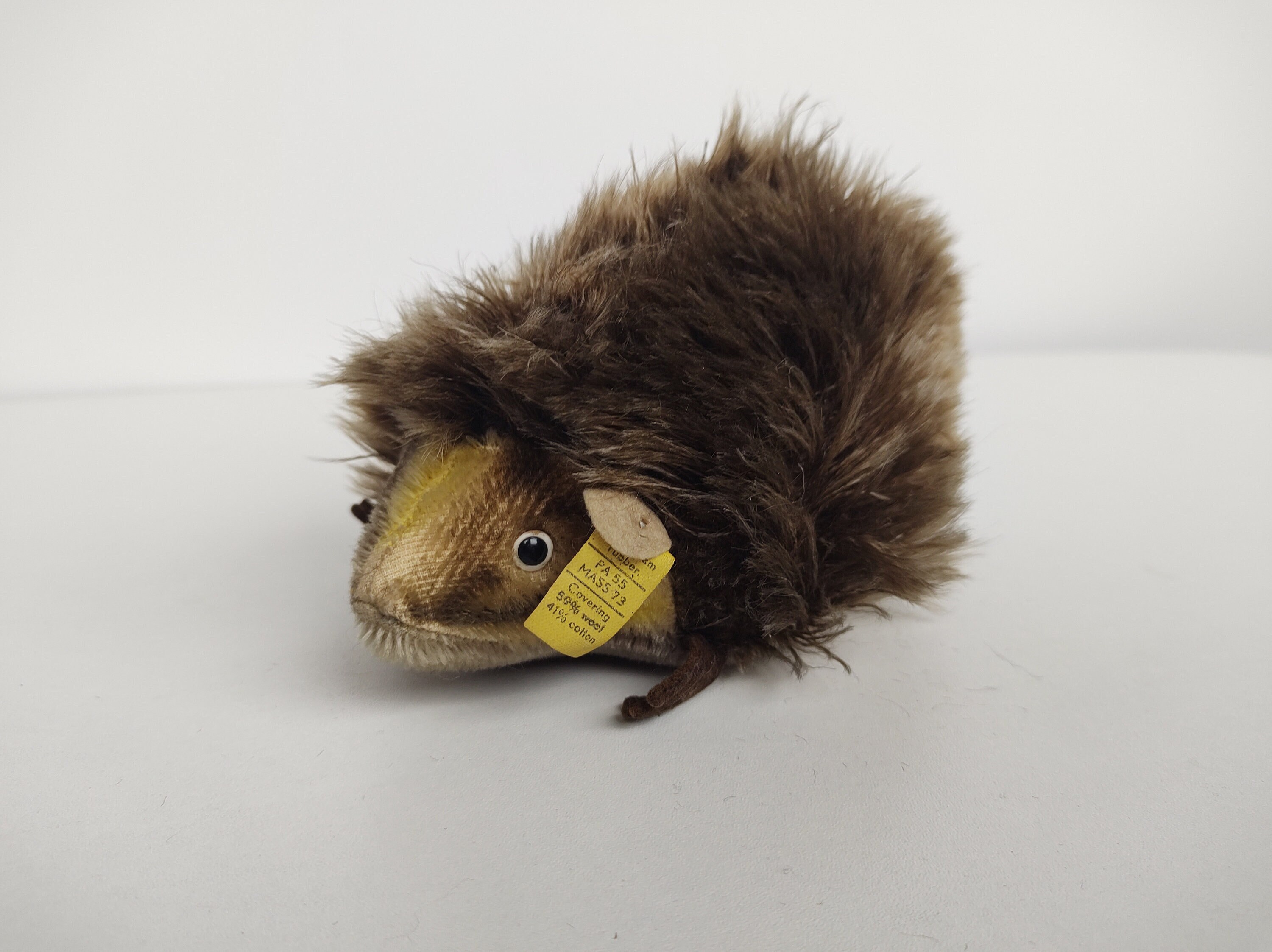 Vintage Steiff hedgehog plush stuffed Teddy hedgehog 1970s German plushie toy