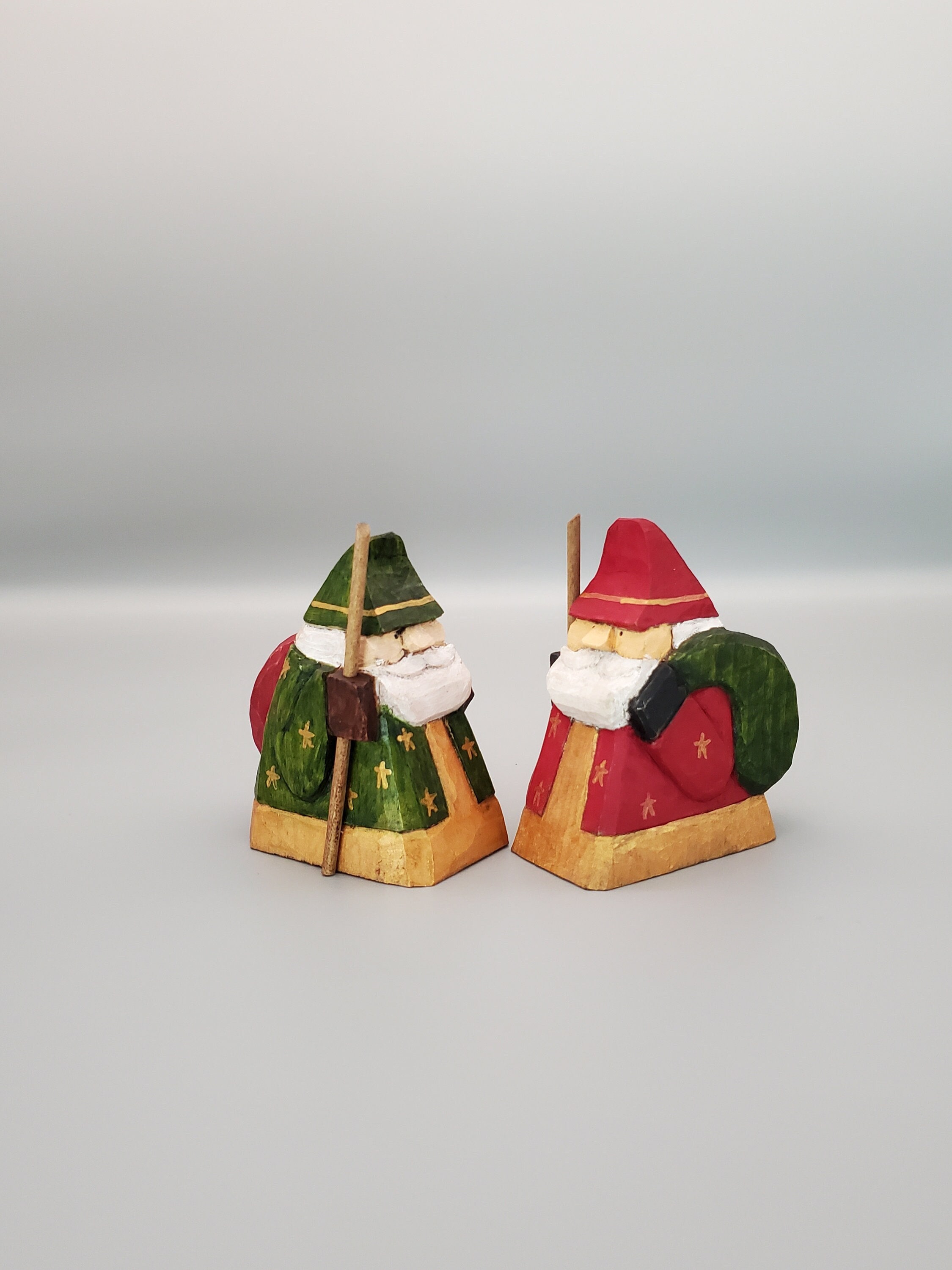 Small wooden santa claus - Etsy 日本