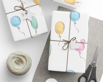 Classic Pooh Balloons Wrapping Paper: Nostalgic Gift Wrap