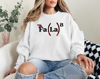 Lustiges Mathe-Lehrer-Sweatshirt, Fa La Urlaub Wortspiel, Unisex Rundhalsausschnitt